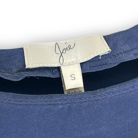 Joie Silk Navy White Striped Sailor Shirt Top Blouse Women’s Size Small - Picture 10 of 12